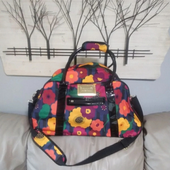 betsey johnson floral luggage